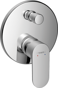 Hansgrohe Rebris S Jednouchwytowa bateria wannowa z systemem zabezpieczającym zgodnym z EN1717, montaż podtynkowy do iBox universal Rebris S Chrom