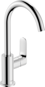 Hansgrohe Rebris S Jednouchwytowa bateria umywalkowa 210 z obrotową wylewką z kompletem odpływowym Rebris S Chrom