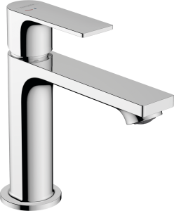 Hansgrohe Rebris E Jednouchwytowa bateria umywalkowa 110 CoolStart z metalowym kompletem odpływowym Rebris E Chrom