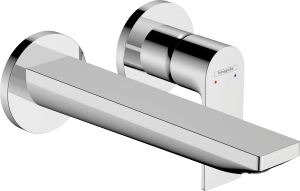 Hansgrohe Rebris E Jednouchwytowa bateria umywalkowa montaż ścienny podtynkowy z wylewką 20 cm Rebris E Chrom