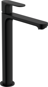Hansgrohe Rebris S Jednouchwytowa bateria umywalkowa 240 CoolStart do mis umywalkowych z kompletem odpływowym Rebris S Czarny Matowy