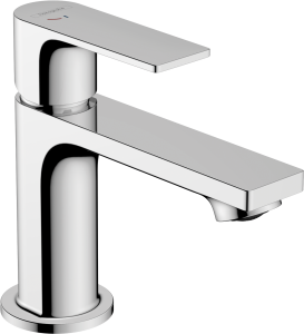 Hansgrohe Rebris E Jednouchwytowa bateria umywalkowa 80 CoolStart z metalowym kompletem odpływowym Rebris E Chrom