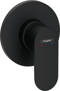 Hansgrohe Rebris S Jednouchwytowa bateria prysznicowa, montaż podtynkowy Rebris S Czarny Matowy