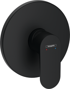 Hansgrohe Rebris S Jednouchwytowa bateria prysznicowa, montaż podtynkowy do iBox universal Rebris S Czarny Matowy