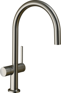 Hansgrohe Talis M54 Jednouchwytowa bateria kuchenna 220, z zaworem odcinającym, 1jet Talis M54 Stal Szlachetna Finish