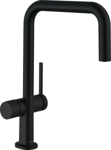 Hansgrohe Talis M54 Jednouchwytowa bateria kuchenna U 220, z zaworem odcinającym, 1jet Talis M54 Czarny Matowy