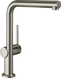 Hansgrohe Talis M54 Jednouchwytowa bateria kuchenna 270, wyciągana wylewka, 1jet Talis M54 Stal Szlachetna Finish