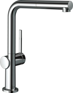 Hansgrohe Talis M54 Bateria kuchenna 270, LowPressure do bezciśnieniowych podgrzewaczy wody, wyciągana wylewka, 1jet Talis M54 Chrom