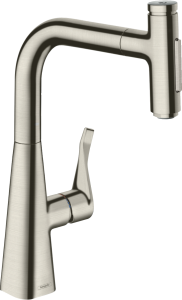 Hansgrohe Metris Select M71 Jednouchwytowa bateria kuchenna 240, wyciągana wylewka, 2jet, sBox Metris Select M71 Stal Szlachetna Finish