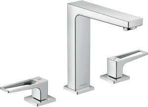 Hansgrohe Metropol 3-otworowa bateria umywalkowa 160 z cięgłem, uchwyty loop Metropol Chrom