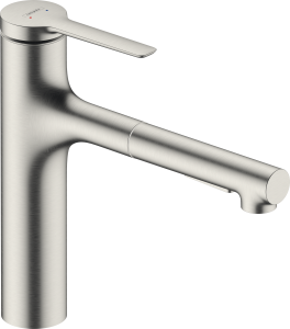 Hansgrohe Zesis M33 Jednouchwytowa bateria kuchenna 160, wyciągana wylewka, 2jet Zesis M33 Stal Szlachetna Finish