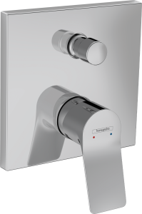 Hansgrohe Vivenis Jednouchwytowa bateria wannowa ze zintegrowanym systemem zabezpieczającym zgodnie z EN1717, montaż podtynkowy, element zewnętrzny Vivenis Chrom