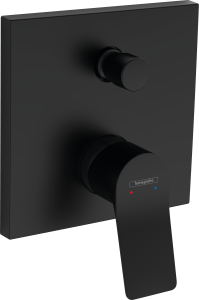 Hansgrohe Vivenis Jednouchwytowa bateria wannowa ze zintegrowanym systemem zabezpieczającym zgodnie z EN1717, montaż podtynkowy, element zewnętrzny Vivenis Czarny Matowy