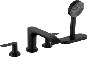 Hansgrohe Vivenis 4-otworowa bateria do montażu na brzegu wanny z sBox Vivenis Czarny Matowy