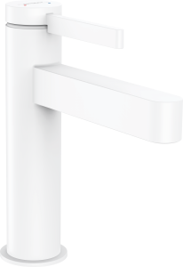 Hansgrohe Finoris Jednouchwytowa bateria umywalkowa 110 z kompletem odpływowym Finoris Biały Matowy