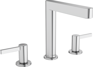 Hansgrohe Finoris 3-otworowa bateria umywalkowa 160 z kompletem odpływowym Push-Open Finoris Chrom