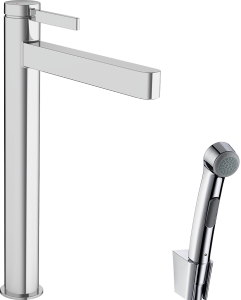 Hansgrohe Bateria umywalkowa Finoris 260 z główką Bidette i wężem 160 cm