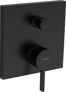 Hansgrohe Bateria wannowa podtynkowa Finoris element zewnętrzny czarny
