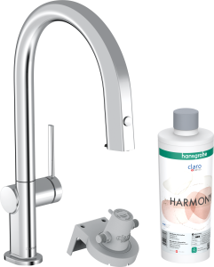 Hansgrohe Aqittura M91 FilterSystem 210, wyciągana wylewka, 1jet, zestaw startowy Aqittura M91 Chrom