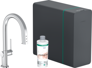 Hansgrohe Aqittura M91 SodaSystem 210, wyciągana wylewka, 1jet, sBox Aqittura M91 Chrom