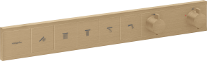 Hansgrohe RainSelect Bateria termostatyczna do 5 odbiorników, podtynkowa, element zewnętrzny RainSelect Brąz Szczotkowany