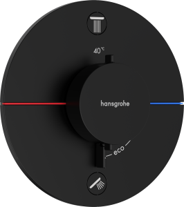 Hansgrohe ShowerSelect Comfort S Bateria termostatyczna, podtynkowa do 2 odbiorników ze zintegrowanym systemem zabezpieczającym zgodnie z EN 1717 ShowerSelect Comfort S Czarny Matowy