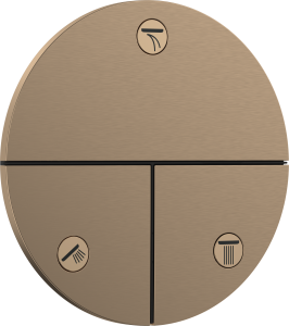 Hansgrohe ShowerSelect Comfort S Zawór odcinający, podtynkowy do 3 odbiorników ShowerSelect Comfort S Brąz Szczotkowany