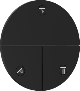 Hansgrohe ShowerSelect Comfort S Zawór odcinający, podtynkowy do 3 odbiorników ShowerSelect Comfort S Czarny Matowy