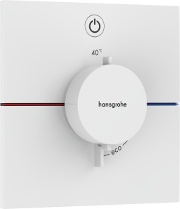 Hansgrohe ShowerSelect Comfort E Bateria termostatyczna, podtynkowa do 1 odbiornika ShowerSelect Comfort E Biały Matowy