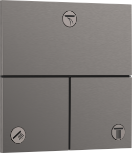 Hansgrohe ShowerSelect Comfort E Zawór odcinający, podtynkowy do 3 odbiorników ShowerSelect Comfort E Czarny Chrom Szczotkowany
