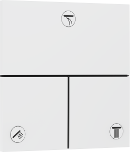Hansgrohe ShowerSelect Comfort E Zawór odcinający, podtynkowy do 3 odbiorników ShowerSelect Comfort E Biały Matowy