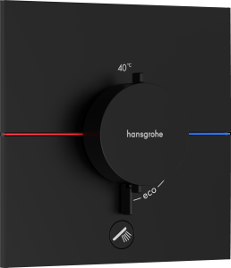 Hansgrohe ShowerSelect Comfort E Bateria termostatyczna, podtynkowa do 1 odbiornika z dodatkowym wyjściem ShowerSelect Comfort E Czarny Matowy