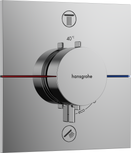 Hansgrohe ShowerSelect Comfort E Bateria termostatyczna, podtynkowa do 2 odbiorników ze zintegrowanym systemem zabezpieczającym Chrom
