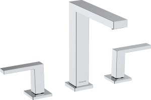 Hansgrohe Tecturis E 3-otworowa bateria umywalkowa 150 z kompletem odpływowym Push-Open Tecturis E Chrom