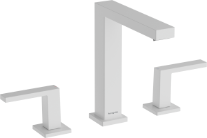 Hansgrohe Tecturis E 3-otworowa bateria umywalkowa 150 z kompletem odpływowym Push-Open Tecturis E Biały Matowy