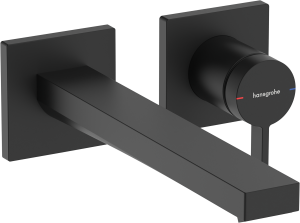 Hansgrohe Tecturis E Jednouchwytowa bateria umywalkowa ścienna, podtynkowa z wylewką 22,5 cm Tecturis E Czarny Matowy