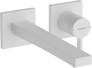 Hansgrohe Tecturis E Jednouchwytowa bateria umywalkowa ścienna, podtynkowa z wylewką 22,5 cm Tecturis E Biały Matowy