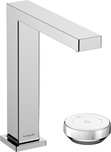 Hansgrohe Tecturis E 2-otworowa bateria umywalkowa 150 CoolStart z niezamykanym kompletem odpływowym Tecturis E Chrom