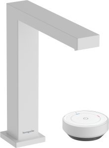 Hansgrohe Tecturis E 2-otworowa bateria umywalkowa 150 CoolStart z niezamykanym kompletem odpływowym Tecturis E Biały Matowy