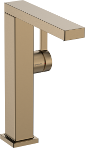 Hansgrohe Tecturis E Jednouchwytowa bateria umywalkowa 210 Finie, CoolStart z obrotową wylewką, z kompletem odpływowym Push-Open Tecturis E Brąz Szczotkowany