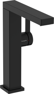 Hansgrohe Tecturis E Jednouchwytowa bateria umywalkowa 210 Finie, CoolStart z obrotową wylewką, z kompletem odpływowym Push-Open Tecturis E Czarny Matowy