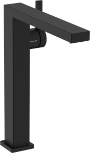 Hansgrohe Tecturis E Jednouchwytowa bateria umywalkowa 240 Finie do umywalek nablatowych, CoolStart z kompletem odpływowym Push-Open Tecturis E Czarny Matowy