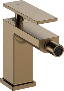 Hansgrohe Tecturis E Jednouchwytowa bateria bidetowa z kompletem odpływowym Tecturis E Brąz Szczotkowany