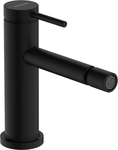 Hansgrohe Tecturis S Jednouchwytowa bateria bidetowa z kompletem odpływowym Tecturis S Czarny Matowy