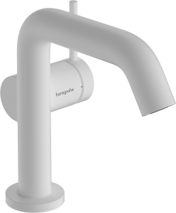 Hansgrohe Tecturis S Jednouchwytowa bateria umywalkowa 110 Fine, CoolStart z kompletem odpływowym Tecturis S Biały Matowy