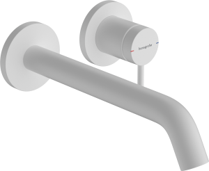 Hansgrohe Tecturis S Jednouchwytowa bateria umywalkowa ścienna, podtynkowa z wylewką 22,5 cm Tecturis S Biały Matowy
