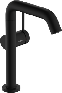 Hansgrohe Tecturis S Jednouchwytowa bateria umywalkowa 210 Finie, CoolStart z obrotową wylewką, z kompletem odpływowym Push-Open Tecturis S Czarny Matowy
