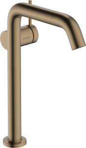 Hansgrohe Tecturis S Jednouchwytowa bateria umywalkowa 240 Finie do umywalek nablatowych, CoolStart z kompletem odpływowym Push-Open Tecturis S Brąz Szczotkowany