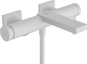 Hansgrohe Tecturis E Jednouchwytowa bateria wannowa natynkowa Tecturis E Biały Matowy
