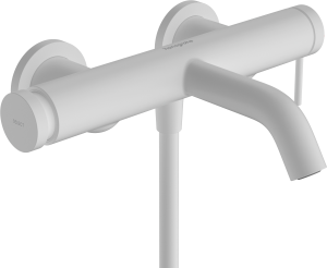 Hansgrohe Tecturis S Jednouchwytowa bateria wannowa natynkowa Tecturis S Biały Matowy